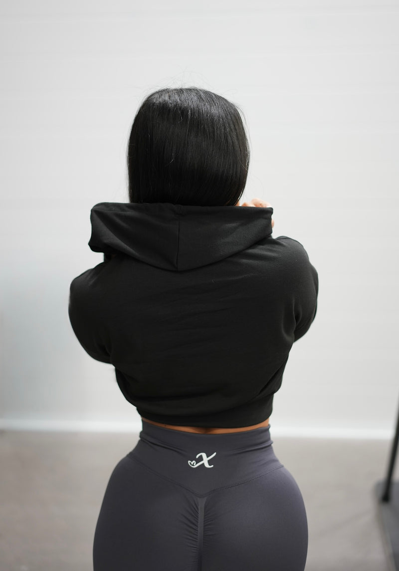 Croppad hoodie