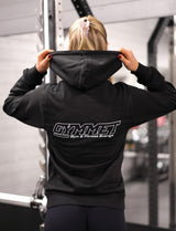 Zip-hoodie med dragkedjefickor