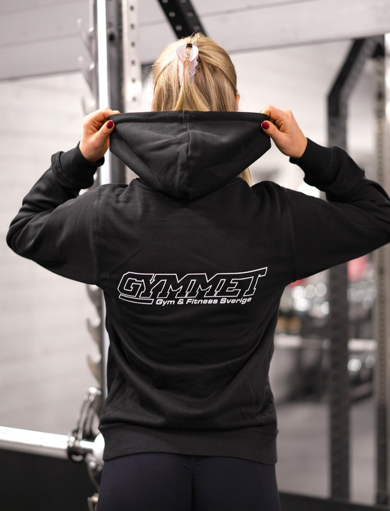 Zip-hoodie med dragkedjefickor